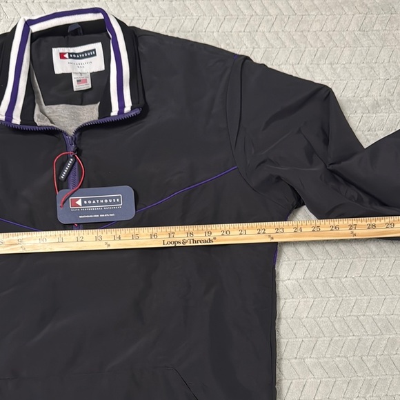 Boathouse MEN'S MISSION HALF-ZIP WINDBREAKER PULLOVER Size S - Picture 6 of 9